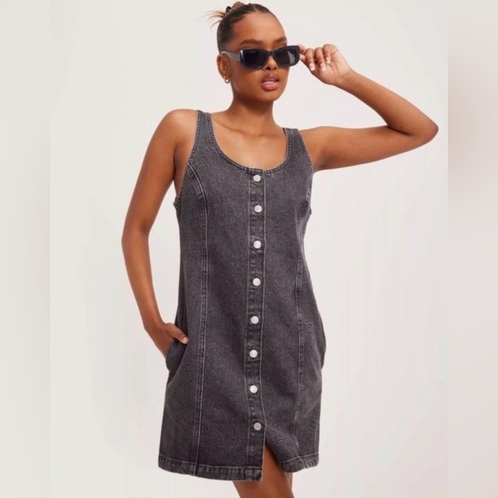 Levi’s Black Button Down Denim Mini
